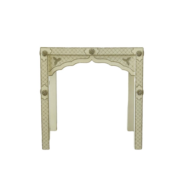 Hand painted gold chinoiserie side table. Chinese style incorporates a variety of unique designs and trends, attracting...