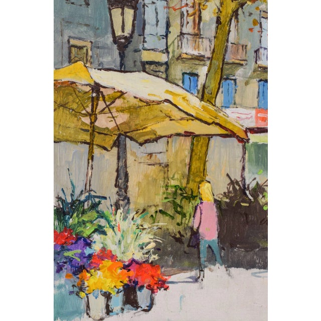 Vibrant Market Scene, 2014, Oil on Canvas, Framed For Sale - Image 4 of 12