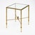 Brass French Art Deco Period Brass and Glass Side Table, Circa 1940 For Sale - Image 8 of 9
