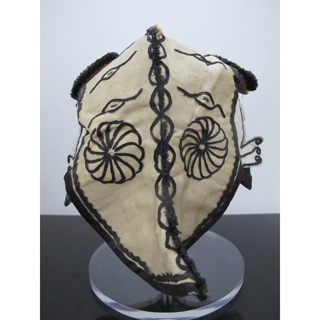 Antique Chinese Child Silk Embroidered Protective Tiger Rat Festival Hat For Sale - Image 9 of 9