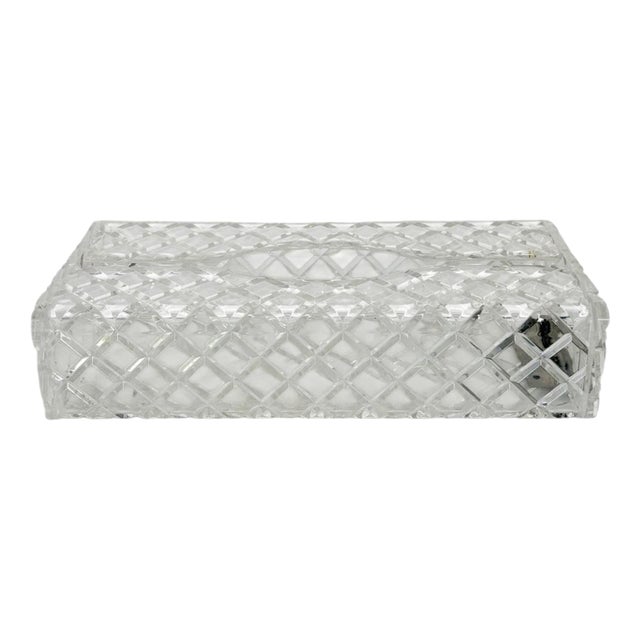 Vintage Acrylic Glass Tissue Holder, France, 1970 For Sale