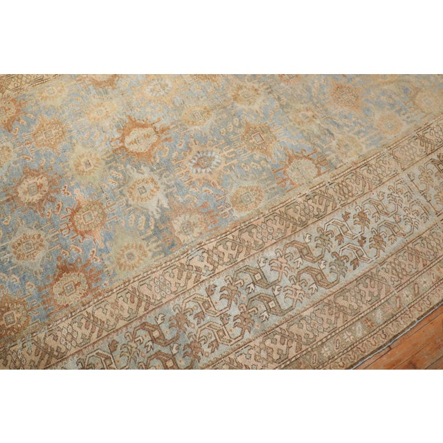 Antique Light Blue Malayer Corridor Rug - 8' x 19'4" For Sale - Image 9 of 11