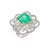 Early 21st Century Natural zambian Emerald Certified Ring with Diamond and 18k Gold For Sale - Image 5 of 18