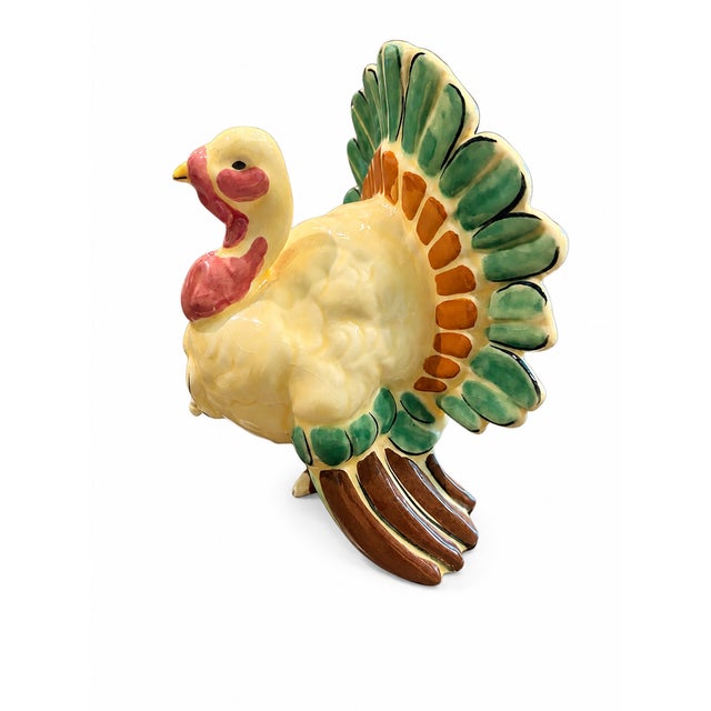 1950s Kay Finch California Hand-Painted Ceramic Turkey Figurine For Sale In San Diego - Image 6 of 7