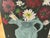 2020s Original Painting of Dahlias in Pewter Pitcher For Sale - Image 5 of 6