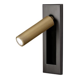 Black Bronze With English Brass Led Dock Reading Light For Sale