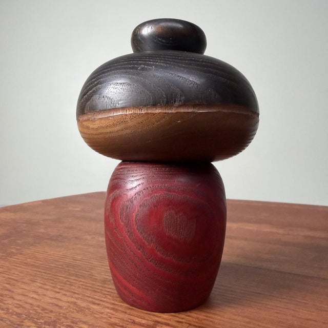 Vintage Sosaku Kokeshi Yamanaka Sanpei, 1970s For Sale - Image 10 of 12