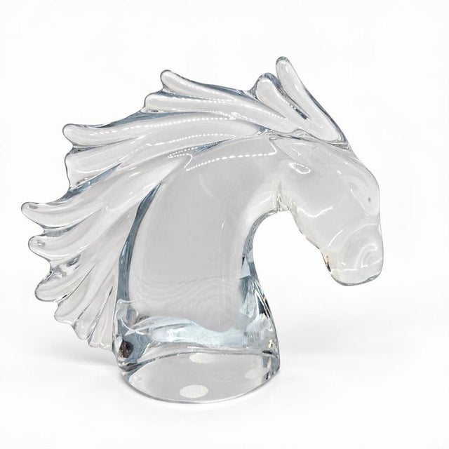 Horse Head Sculpture from Daum For Sale - Image 9 of 9