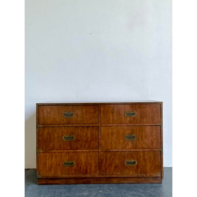 Brass Vintage Boho Dixie Campaign Dresser For Sale - Image 8 of 12