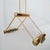 Mid-Century Modern Trapezio Pendant Lamp in Brass by Cattaneo, Italy, 1970s For Sale - Image 3 of 10