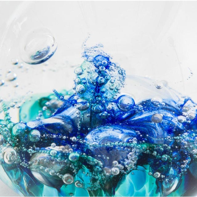 Encased Bubble Art Glass Paperweights, 6 For Sale In New York - Image 6 of 15