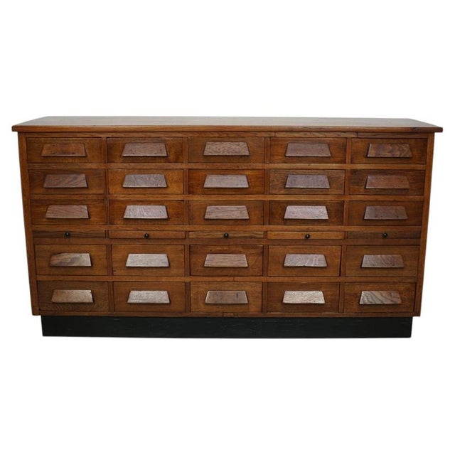 German Oak Apothecary Shop Cabinet, 1930s For Sale - Image 18 of 18