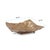 Metal Rough Gold Uneven Square Dish For Sale - Image 7 of 7