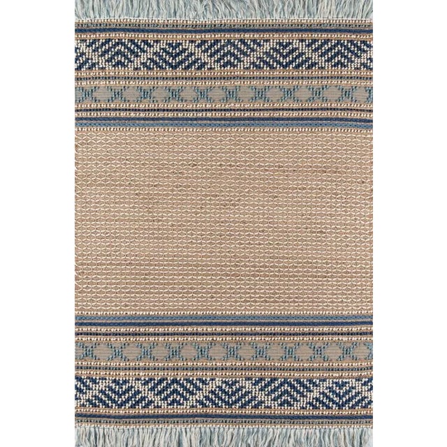 Blue Esme Blue Hand Woven Area Rug 5' X 7' For Sale - Image 8 of 8