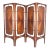 C. 1960s Modernist Danish Teak Four Panel Room Divider / Folding Screen For Sale