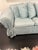 Vintage Turquoise Loveseat For Sale - Image 4 of 6