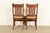 Stickley Brothers Style Antique Mission Oak Arts & Crafts Side Chairs or Dining Chairs, Pair For Sale - Image 11 of 13