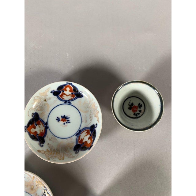 18th Century Porcelain Tea Cups Qianlong Period, Imari - 8 pcs For Sale - Image 10 of 12
