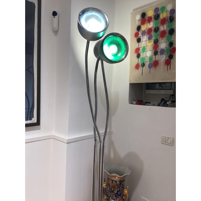 Adjustable Three-Arm Floor Lamp, Italy, 1970s For Sale - Image 11 of 17