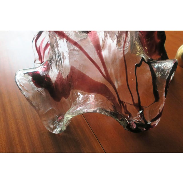 Metal Large Art Glass Pendant Light by Pertti Santalahti for Humppila, 1960s For Sale - Image 7 of 14