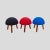 Wood Mushroom Shaped Stools, 1980s, Set of 3 For Sale - Image 7 of 7