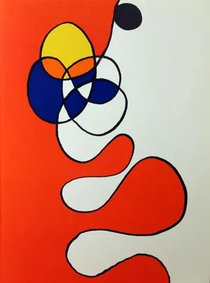 Abstract from Derrier Le Miroir, Alexander Calder Lithograph