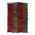 Vintage Turkish Tulu Rug, Long hair Angora wool, Green and Red For Sale
