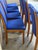 Mid 20th Century Mid 20th Century Set of 8 Danish Modern Skovby Teak Dining Chairs in Blue Upholstery For Sale - Image 5 of 10