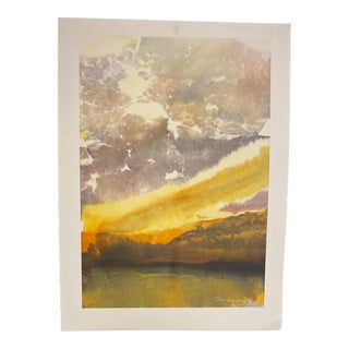 1980's, Contemporary Abstract Watercolor Painting by John Kokkinos For Sale