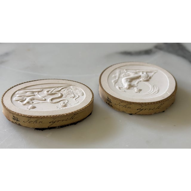19th Century Italian Plaster Intaglio Reliefs by John Tyrell - A Pair For Sale In Little Rock - Image 6 of 8