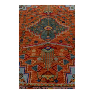 8x10Ft. Brunt Orange Persian Hand Knotted Wool Rugs For Sale
