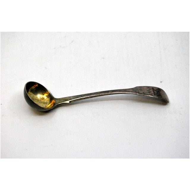 Silver Sugar Spoon with Animal Figure Engraved For Sale - Image 3 of 7