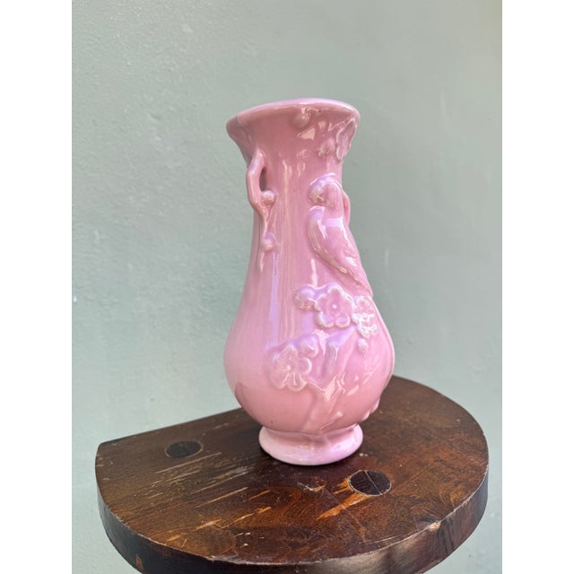 Pink Vase — Bird & Cherry Blossom Vase For Sale In Miami - Image 6 of 6