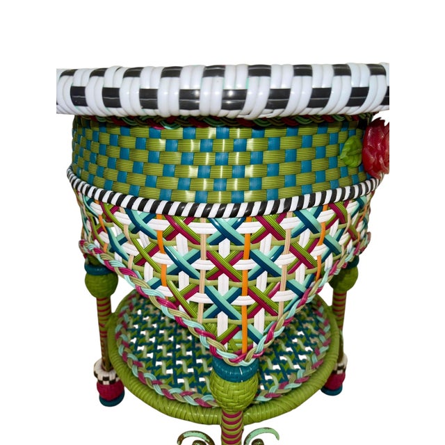 Mackenzie Childs Mackenzie Childs Occasional Side Table For Sale - Image 4 of 7