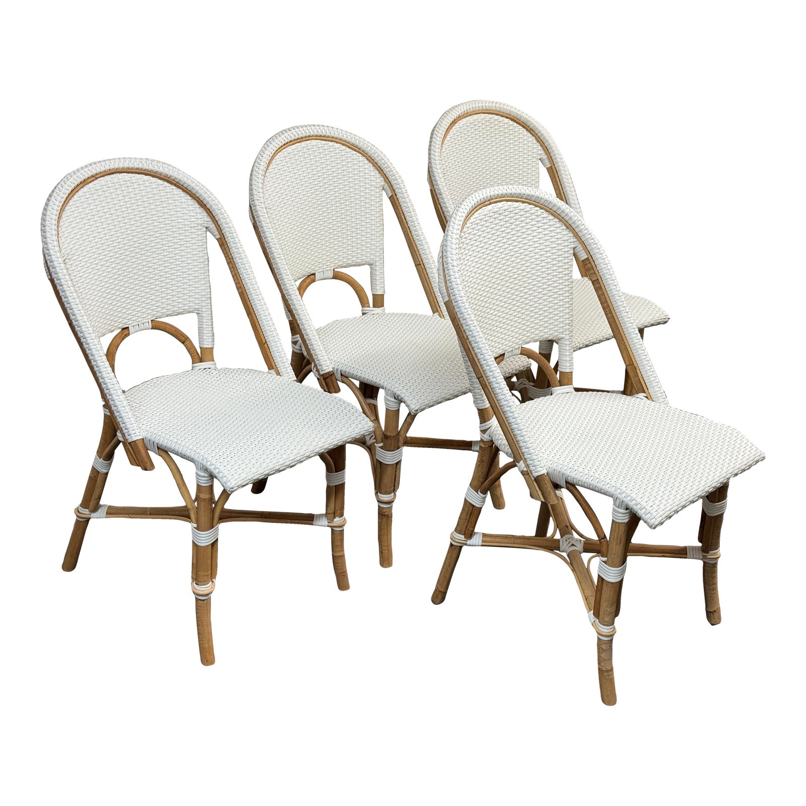 Serena &amp; Lily Riviera Outdoor French Bistro Dining Chairs, a Set of ...