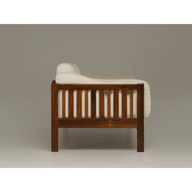 Textile Monte Carlo Three-Seater Sofa in White Bouclé from Ingvar Stockum, 1960s For Sale - Image 7 of 10