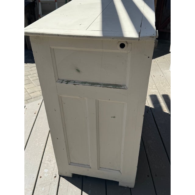 1930s 1900's Rachel Ashwell Style Charming Dry Sink Cabinet For Sale - Image 5 of 10