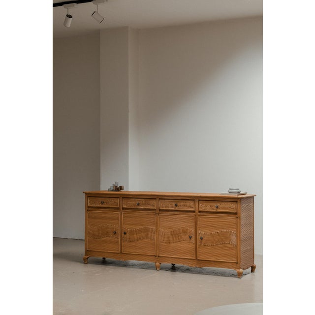 Italian Rattan Sideboard, 1970s For Sale - Image 14 of 15