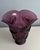 Satin Glass Poppy Relief Vase With Flared Rim For Sale - Image 9 of 11