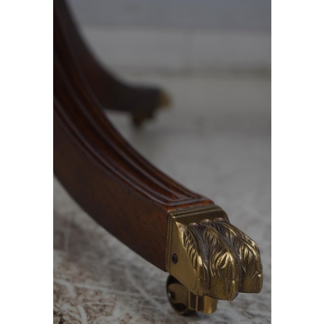 Henredon Georgian Walnut Double Pedestal Dining Table W. 3 Leaves For Sale In Philadelphia - Image 6 of 18