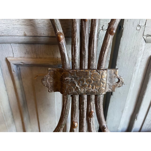 Red Vintage French Wall Coat Rack with Wooden Balls, 1960s For Sale - Image 8 of 14