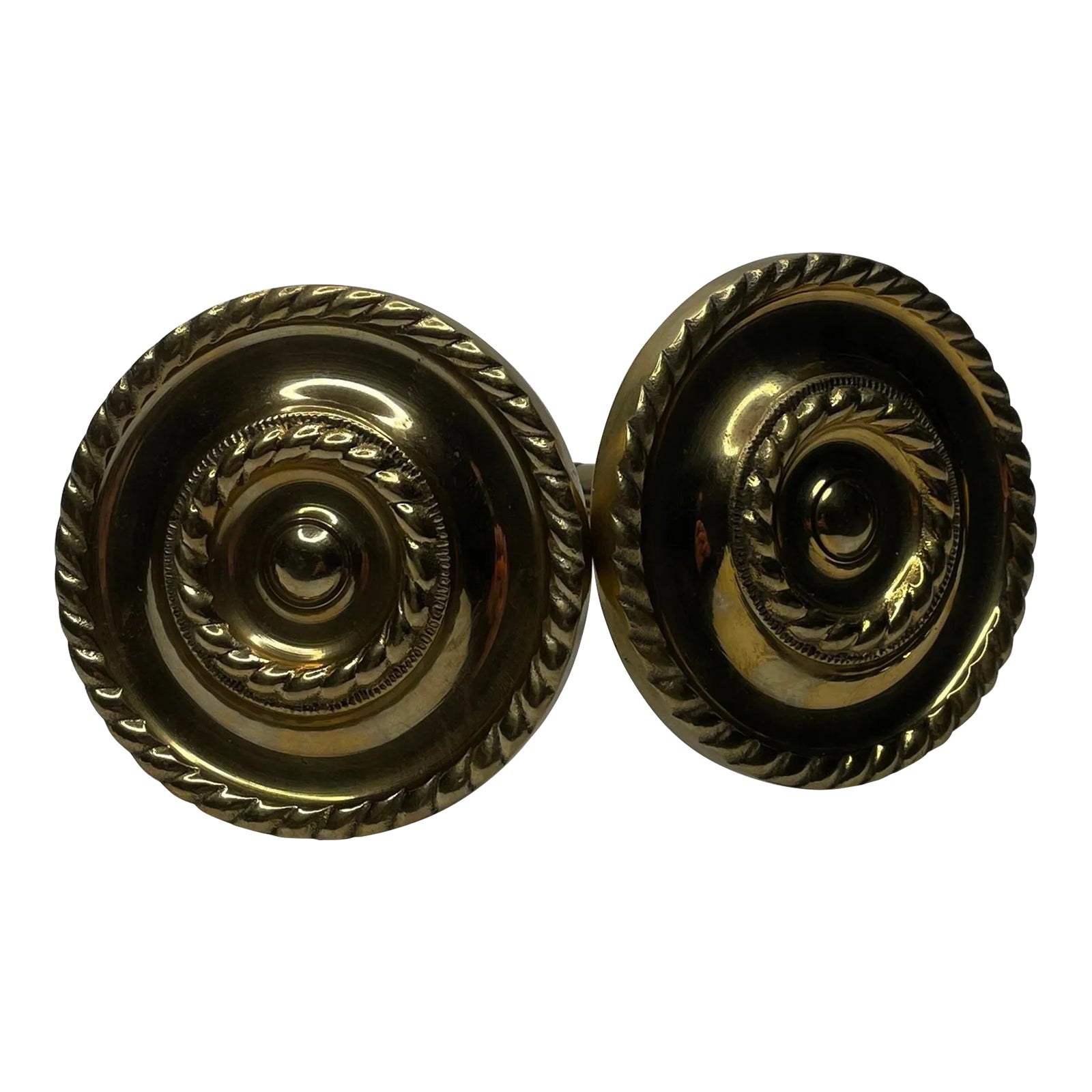 Jones Regency Curtain Holdbacks - Set Of 2, Brass/Chrome/Black, Traditional Style (Model H233)