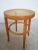 1980s Viennese Wood and Straw Stool For Sale - Image 5 of 11