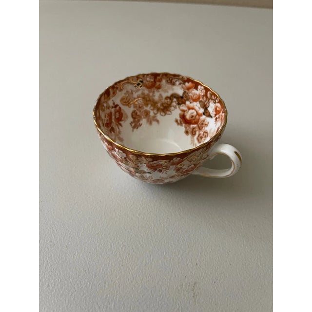 Vintage Embassy Ware Victorian Rust Tea Cup, Saucer & Side Plate Trio For Sale - Image 4 of 5