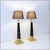 Brass Table Lamps with Black Marble Column, Set of 2 For Sale - Image 11 of 11