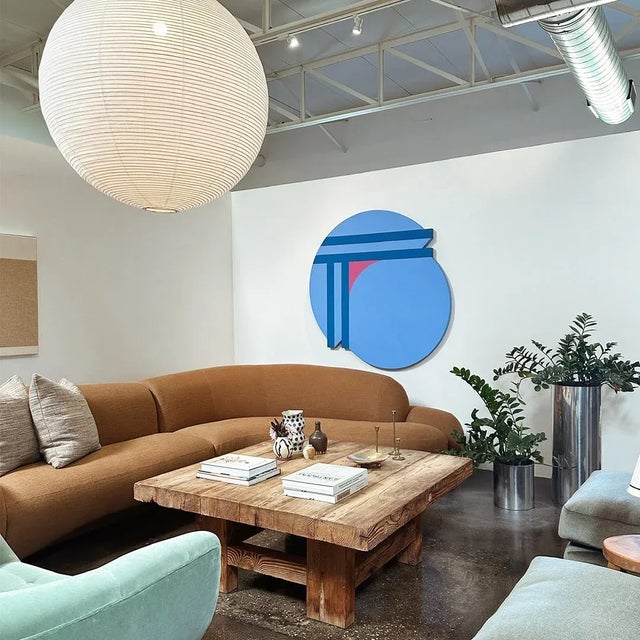 1980s Cosmics' Hard Edge Painting by Marion S. Siciliano For Sale In Dallas - Image 6 of 7