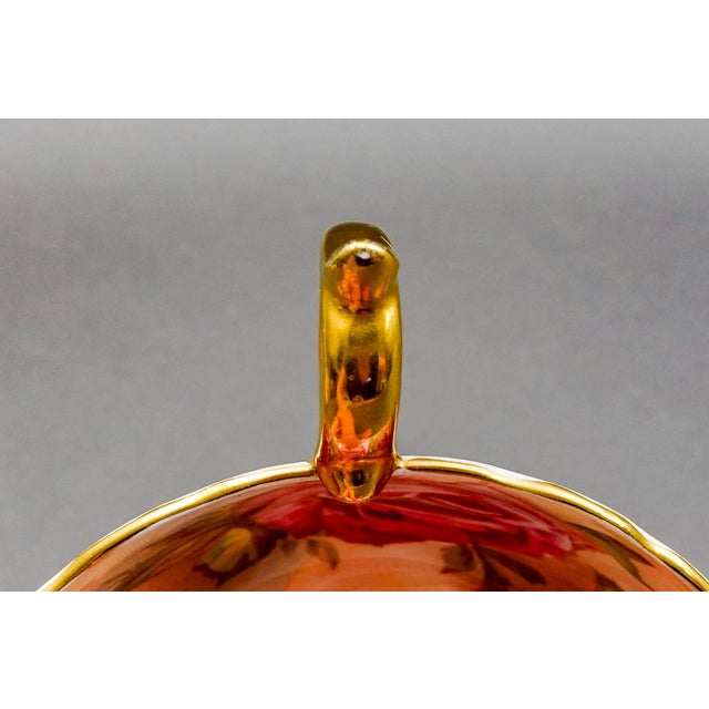 Anysley England 13 Pink Cabbage Roses 1026 Bone China Tea Cup & Saucer Set For Sale - Image 10 of 12