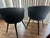 Beautiful pair of authentic Room & Board Sylvan Swivel Side Chairs upholstered in a rich blue velvet. The Sylvan's clean,...