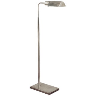 Visual Comfort Signature Studio Adjustable Floor Lamp in Antique Nickel For Sale