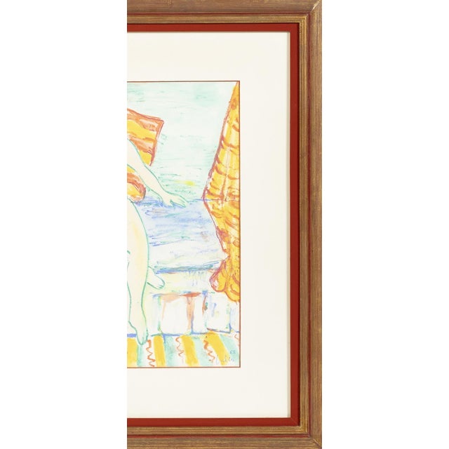 Júlio Reis Pereira, Nude Composition, 1968, Watercolor For Sale - Image 4 of 8
